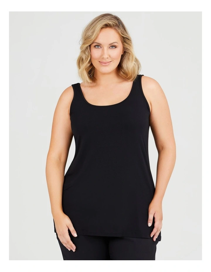 Bamboo Reversible Ultimate Cami Black