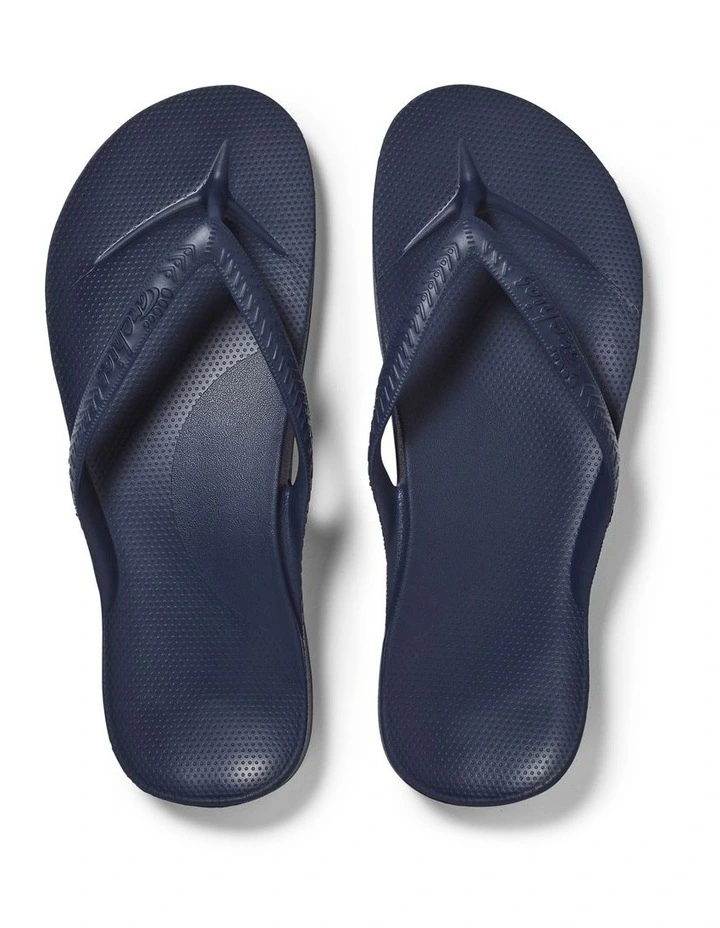 Arch Support Thongs in Navy