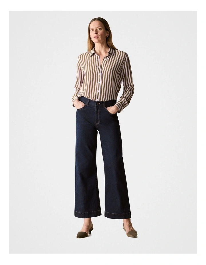Wide Leg Jean in Dark Indigo