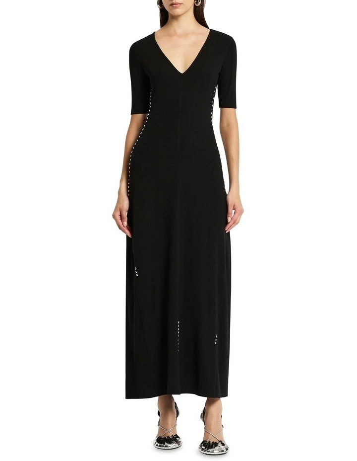 Symphony Tee Dress in Noir