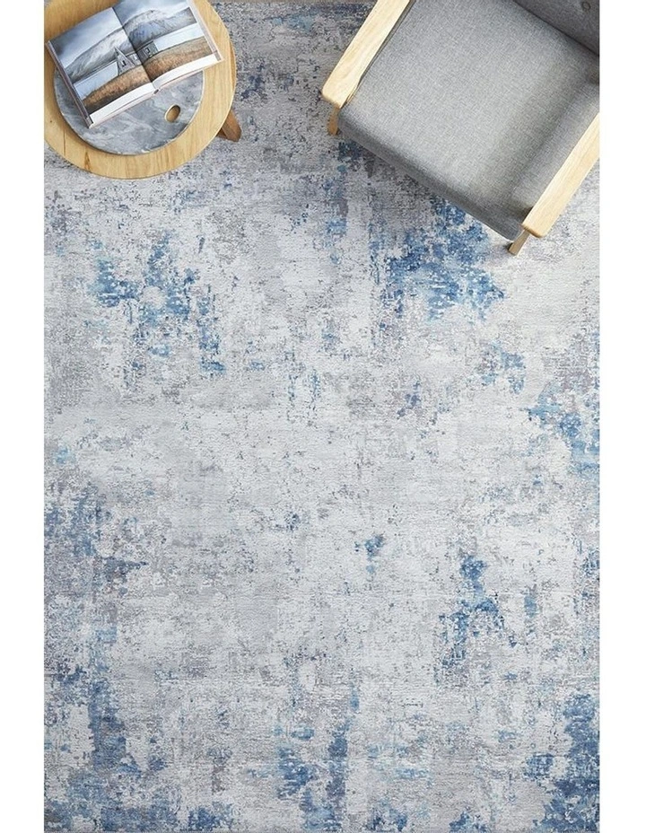 Illusions 132 Rug In Blue/Silver