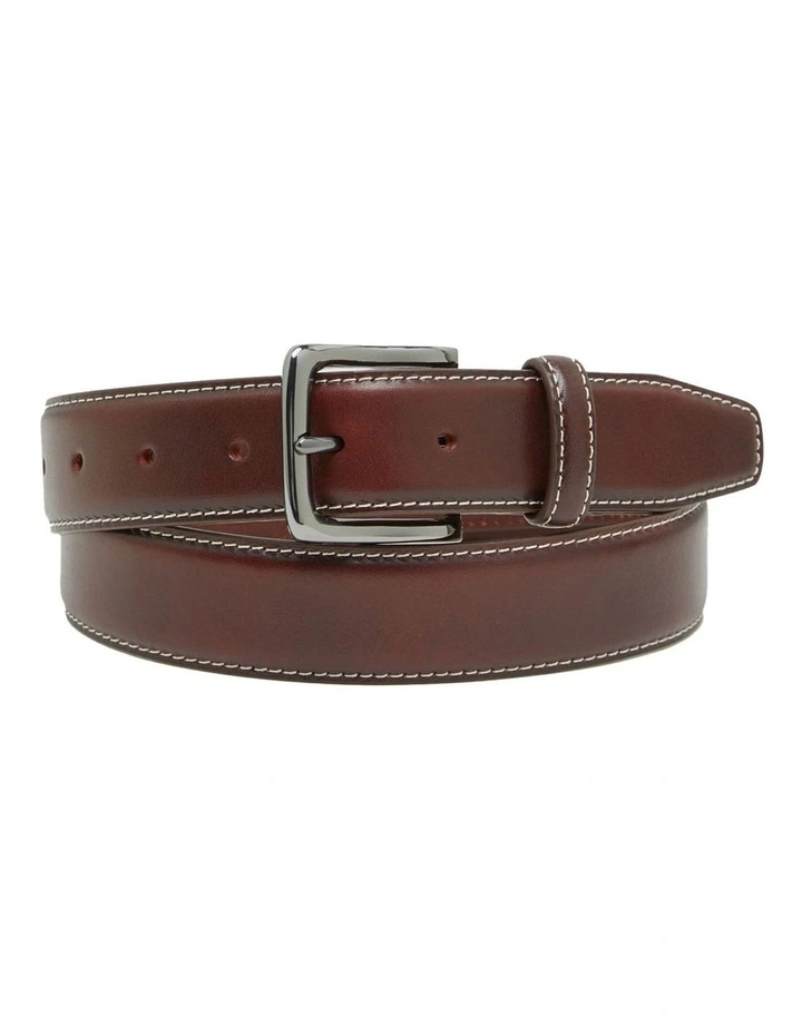 Bronson Full Grain Leather Belt in Chocolate