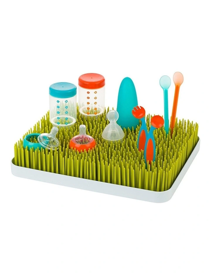 Lawn Countertop Drying Rack/Holder/Dryer Baby Bottle/Utensils Green/White