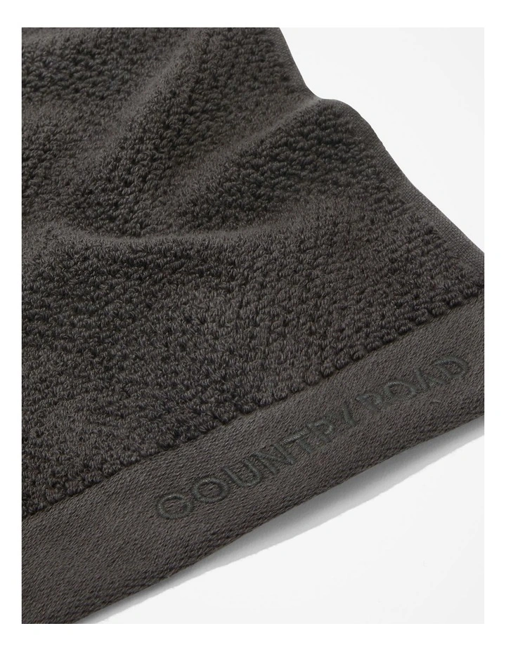 Calo Australian Cotton Hand Towel in Charcoal