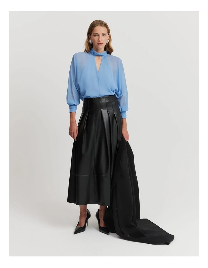 Batwing Blouse in French Blue