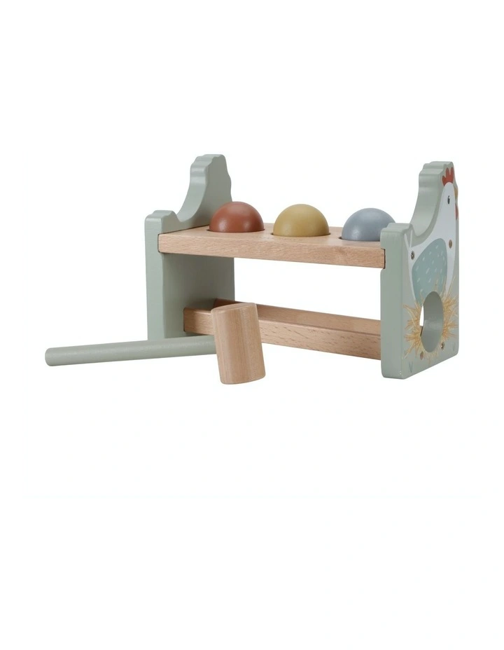 Little Farm Pounding Bench with Rolling Balls Toy