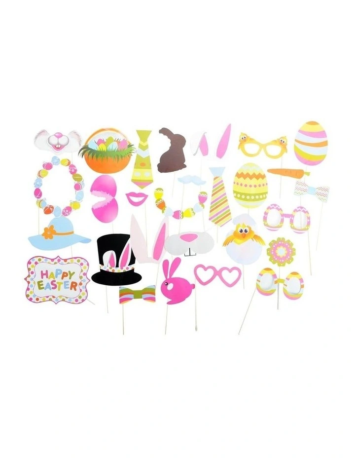 Easter Photo Booth Props 28 Pieces in Multi