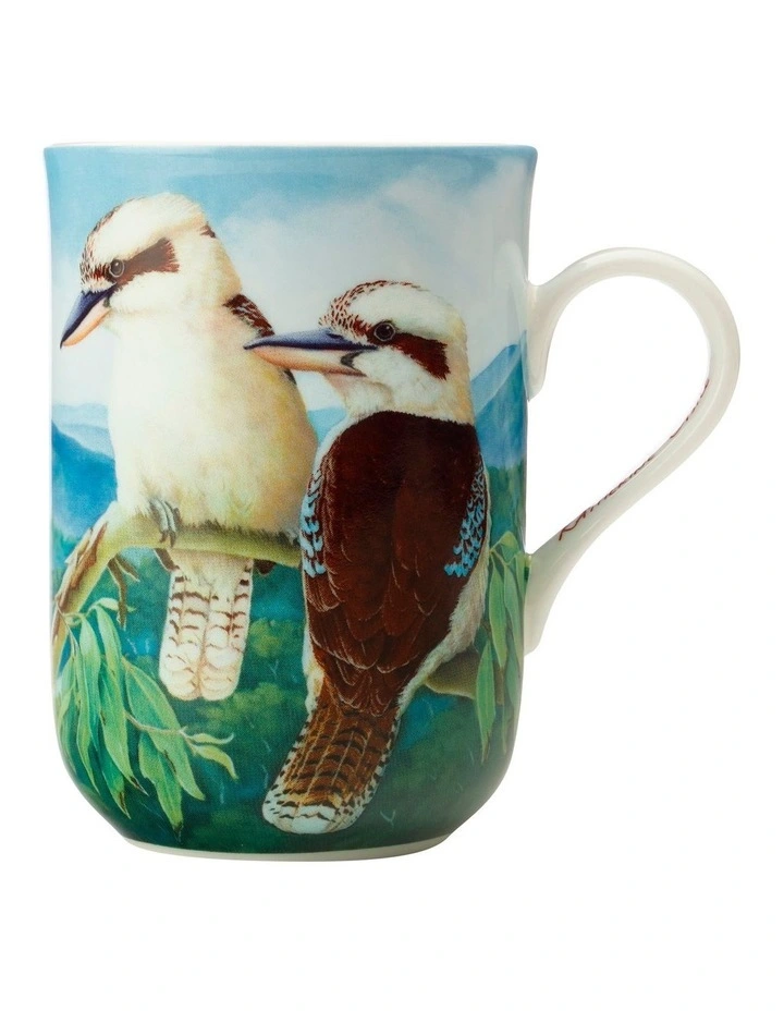 Birds of Australia KC 10 Year Anniversary Kookaburra Mug 300ml in Multi