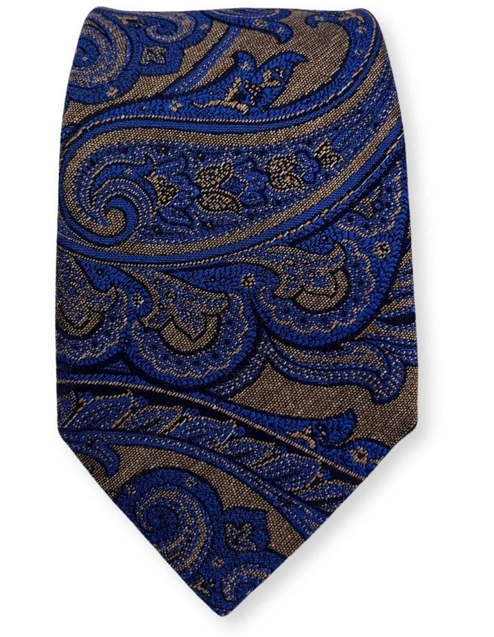 Maiz Paisley Tie in Blue