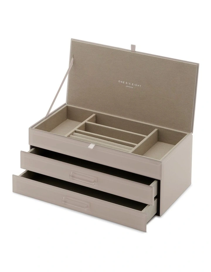 Gabriella Cool Grey Large Jewellery Box