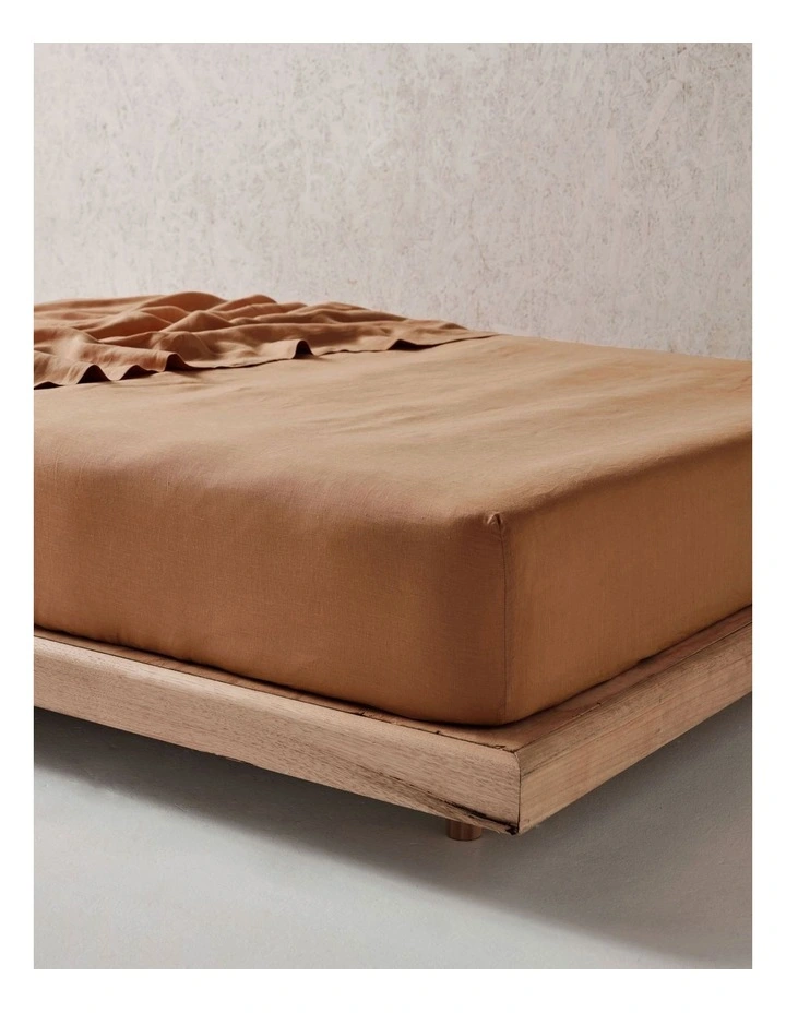 Nimes Fitted Sheet In Clay