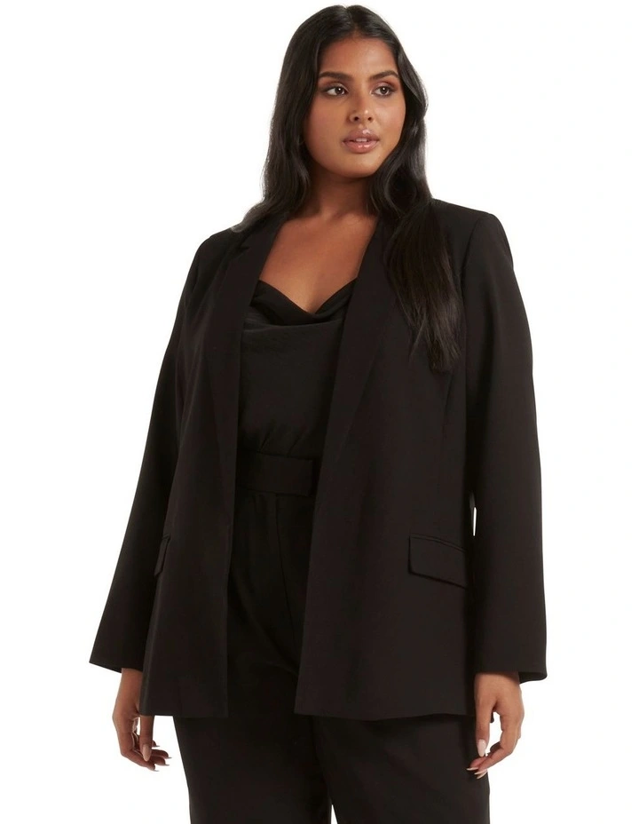 Bree Boyfriend Blazer in Black
