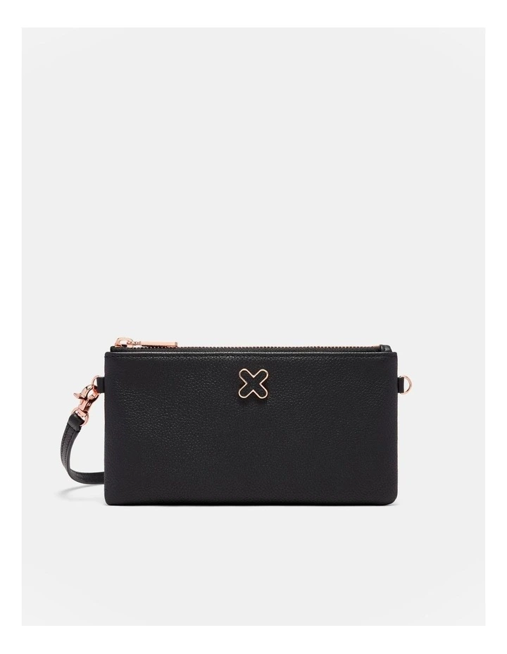 Hendrix Pouch Crossbody Bag in Black Rose Gold