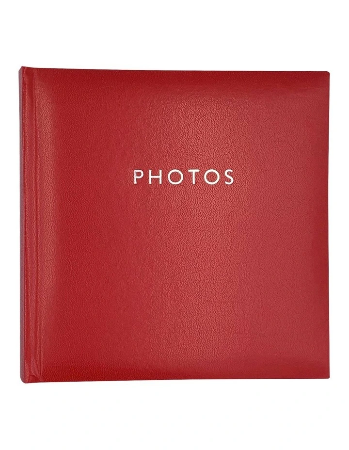 Glamour Photo Album 200 Photo Capacity in Red
