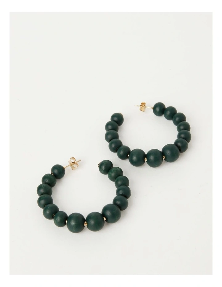 Ball Earring in Khaki
