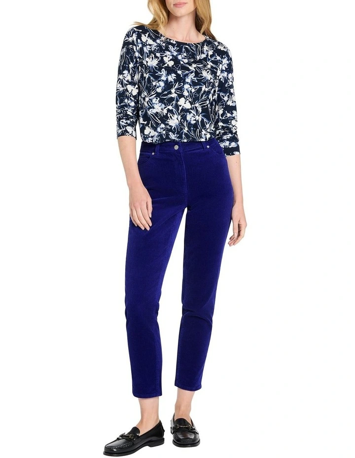 Celine Corduroy Pant in Blue