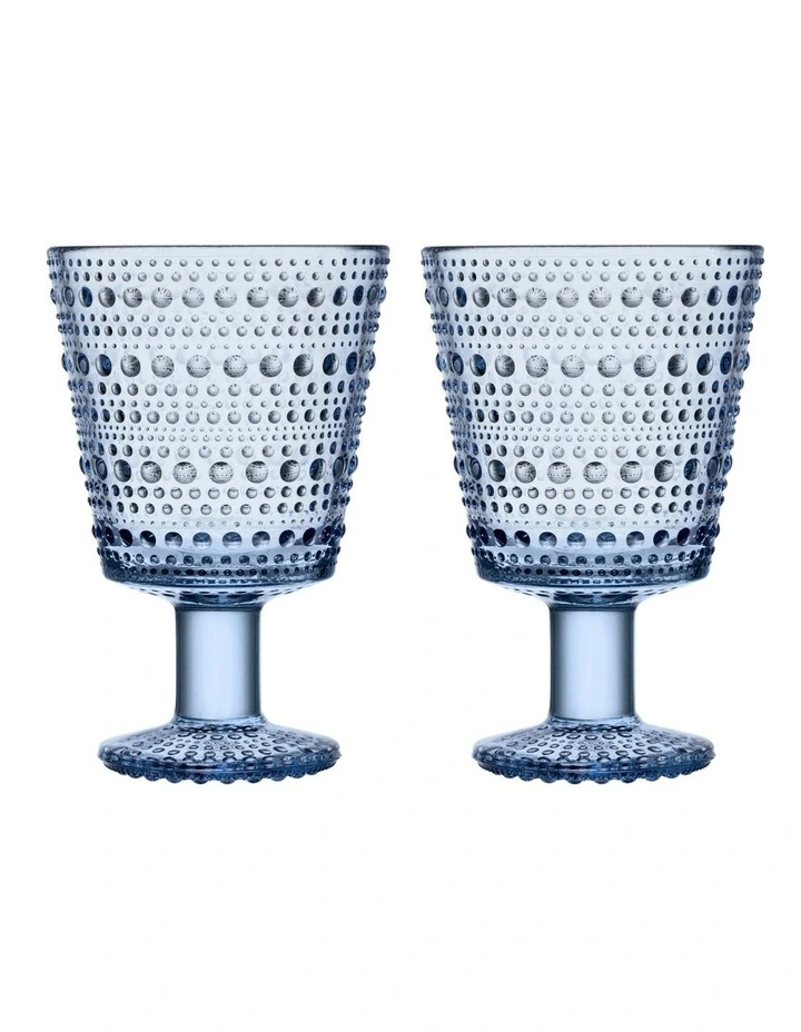 Kastehelmi Set of 2 Universal Glass Aqua