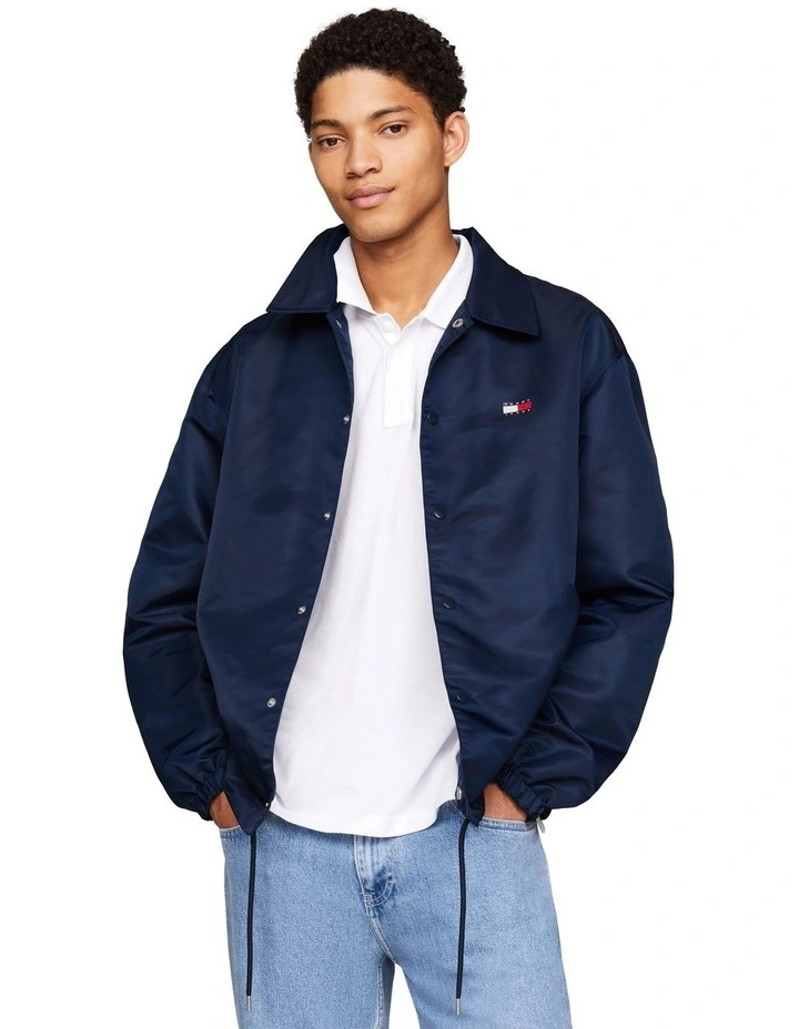 Badge Coach Jacket in Blue