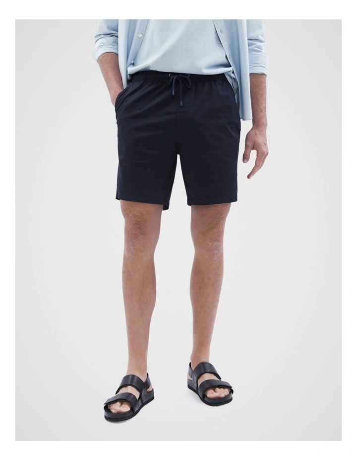 Garment Dyed Shorts in Navy