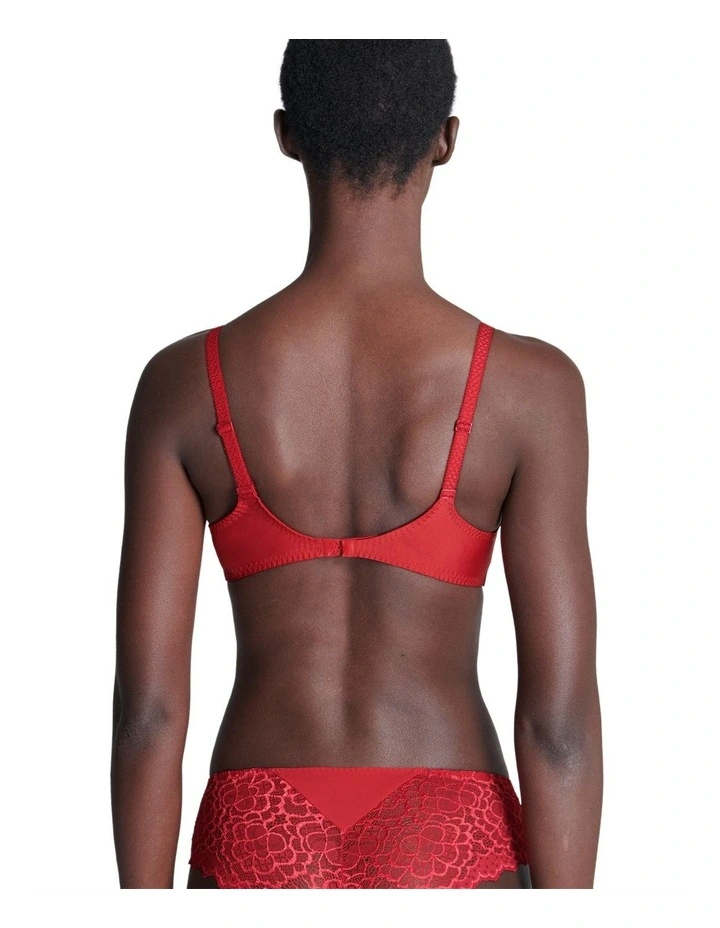 Caresse Soft Cup Bra in Red