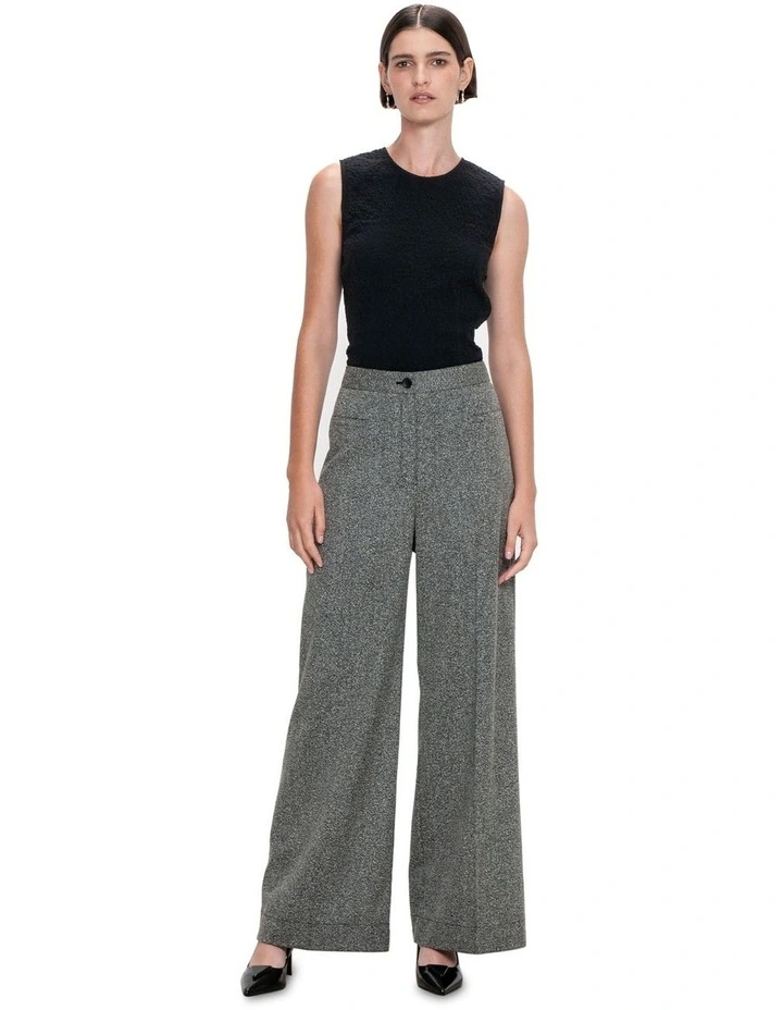 Bubble Cotton Top in Black