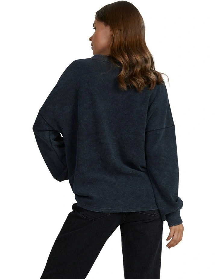 East Side Long Sleeve Sweatshirt in Anthracite