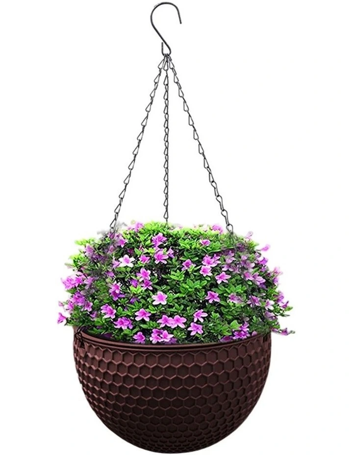 Small Hanging Resin Self Watering Flower Pot