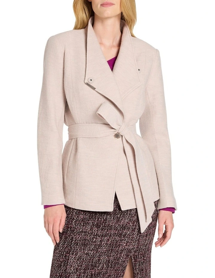 Lea Felted Wool Jacket in Fog