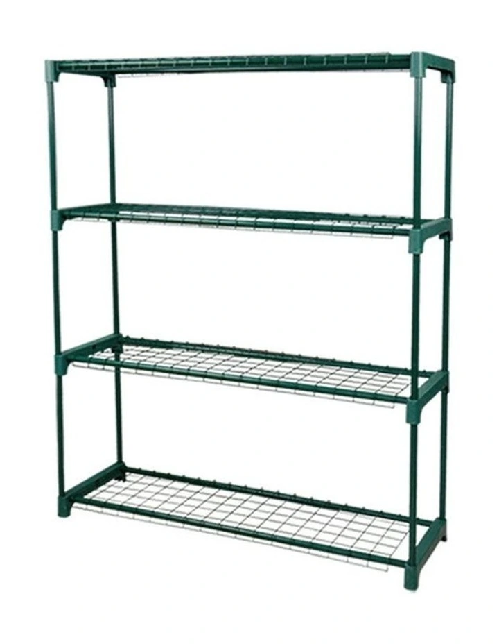 2x 4 Tier Plant Stand in Dark Green