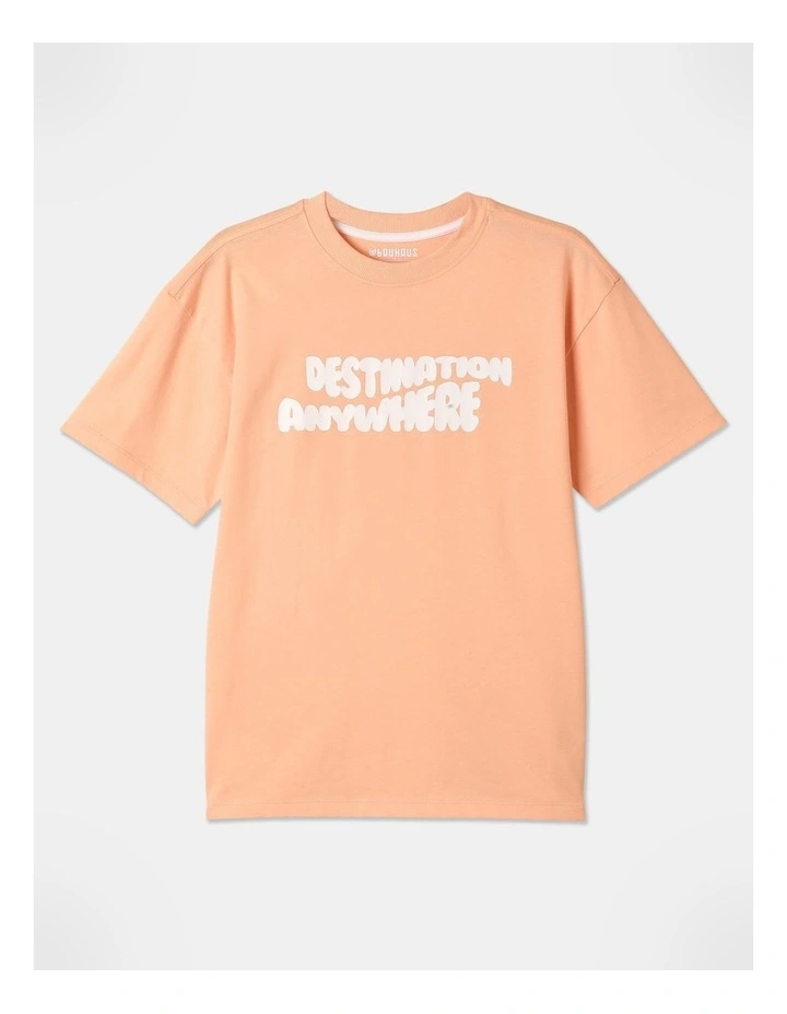 Essentials Print T-Shirt in Orange
