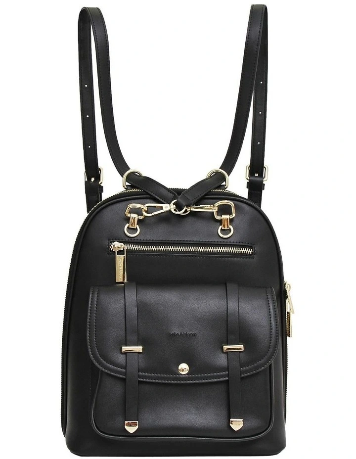 Ave Leather Backpack in Black