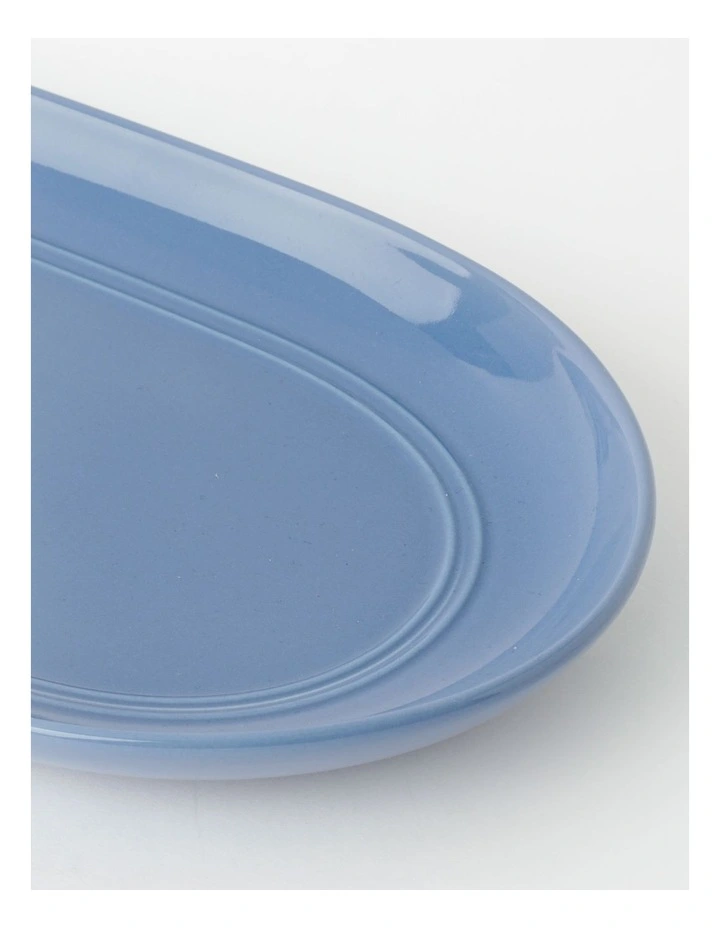 Avenue Oval Platter in Blue
