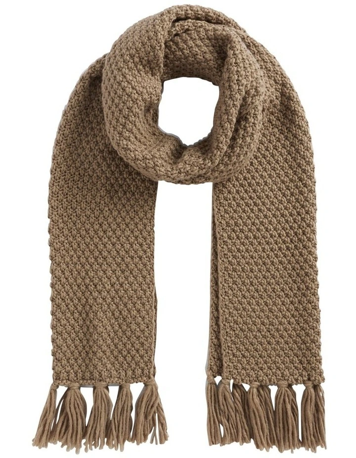 Hand Knit Scarf in Hazel