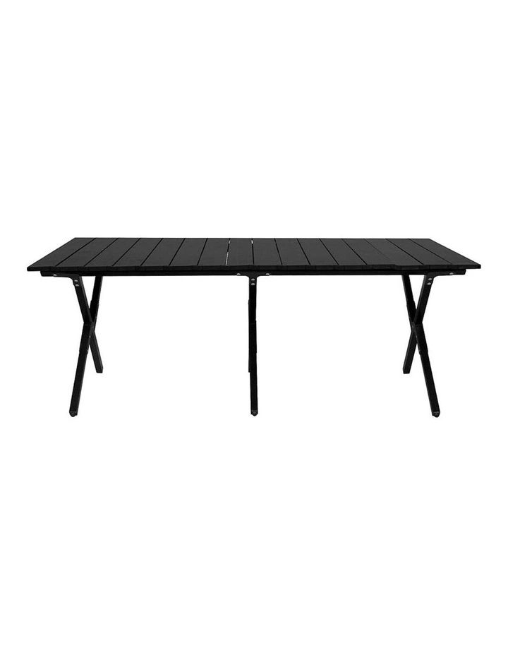 Foldable Camping Table Chair in Black