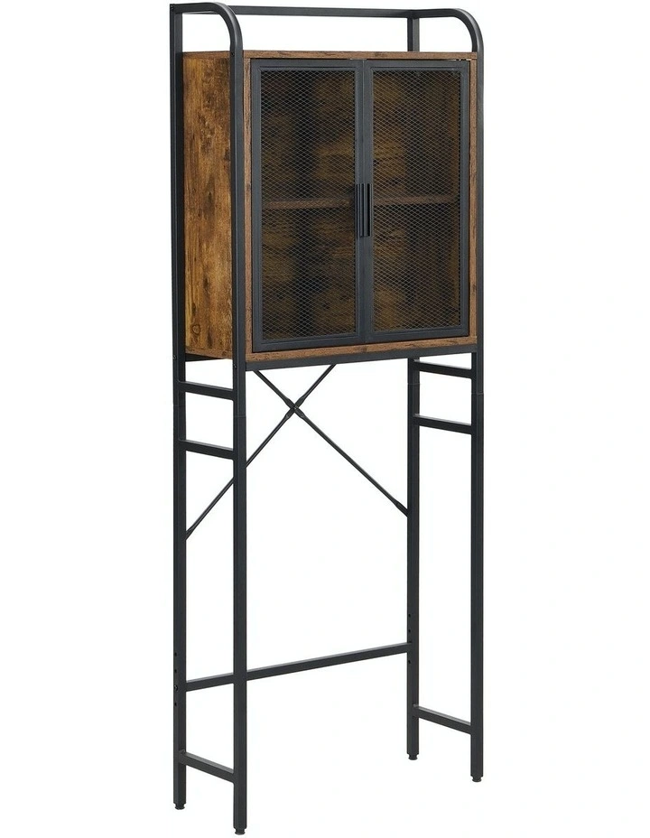 Industrial Bathroom Cabinet in Brown