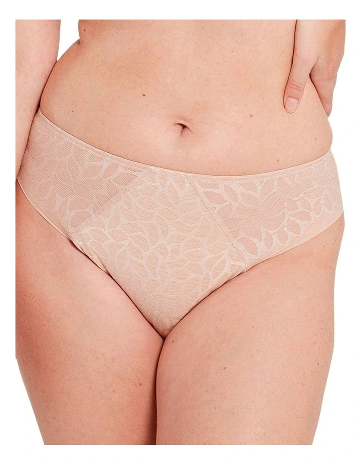 Perfect Curves Smooth Lace Bikini Brief in Blush