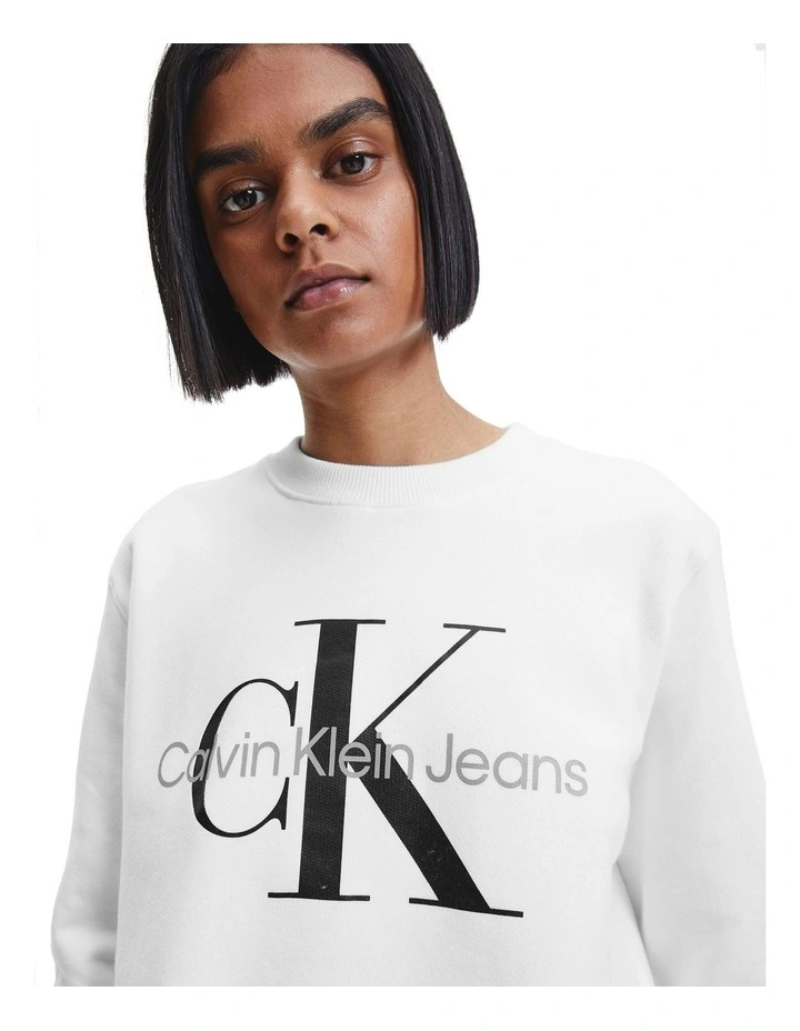 Core Monologo Sweatshirt in Bright White