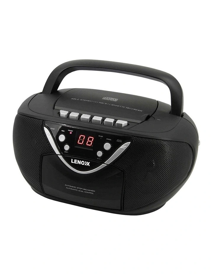 Portable CD/Cassette Player with AM/FM Radio Speaker
