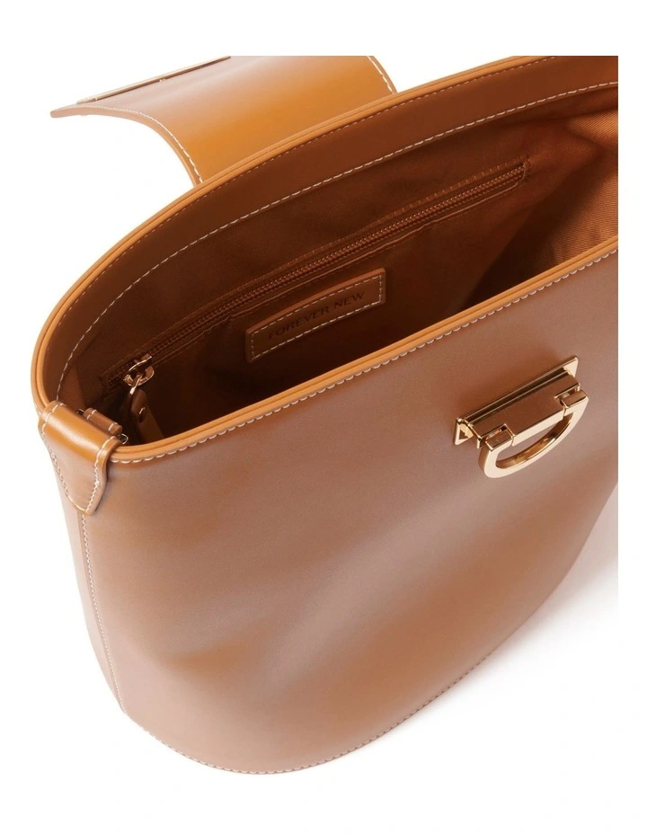 Signature Brandi Bucket Bag in Brown