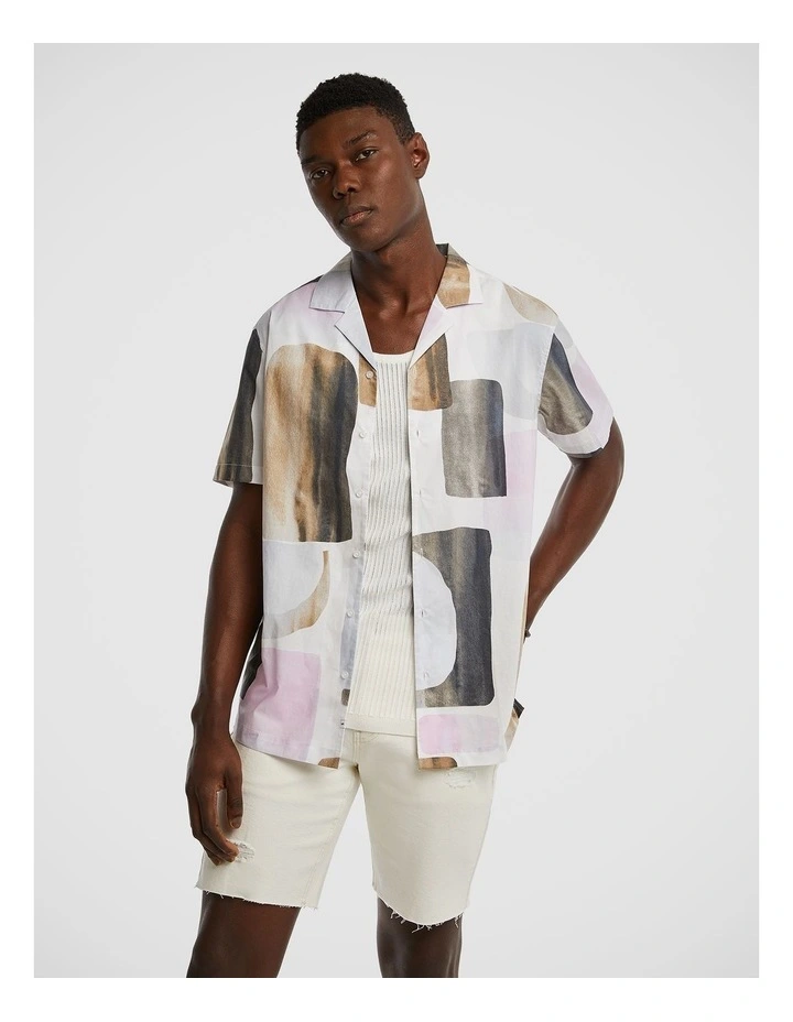 Palmer Cotton Shirt in White
