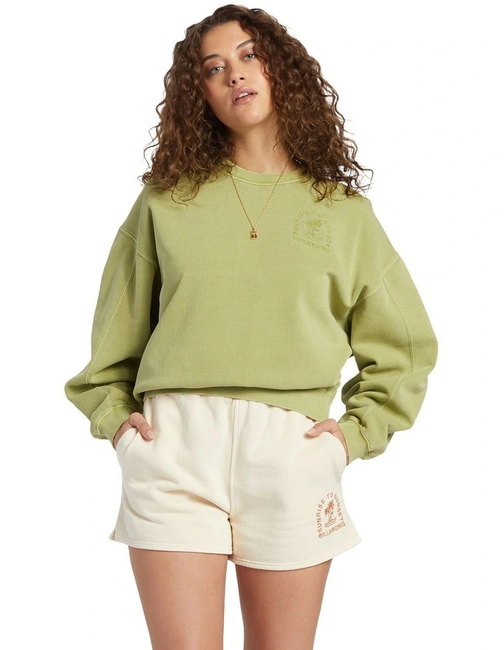 Kendal Crew in Avocado Green