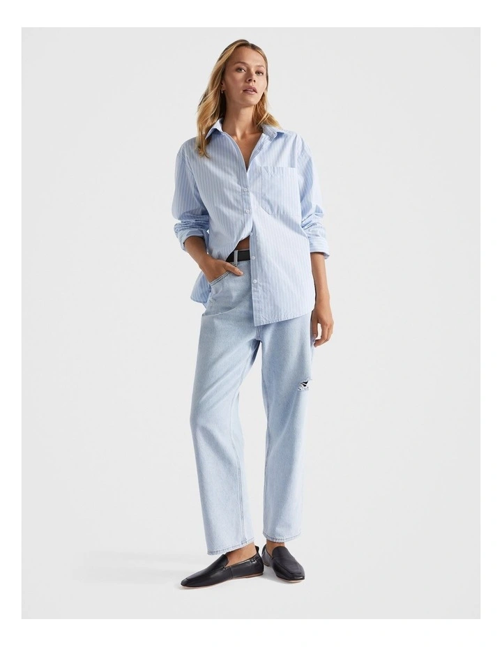 Core Cotton Boyfriend Jean in Denim