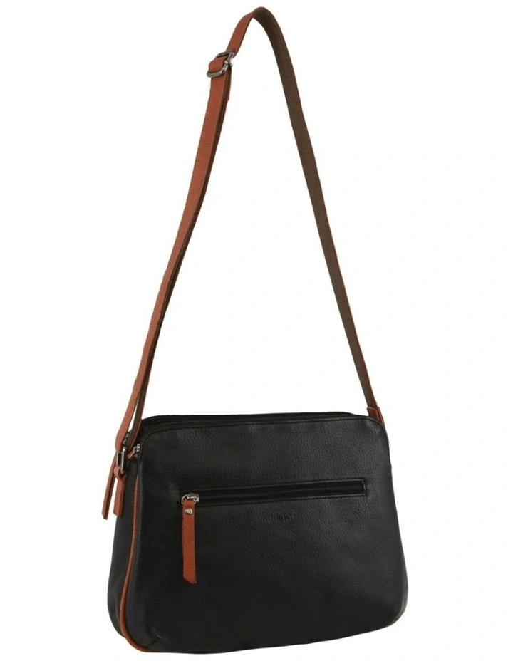Nappa Leather Cross-Body Bag in Cognac