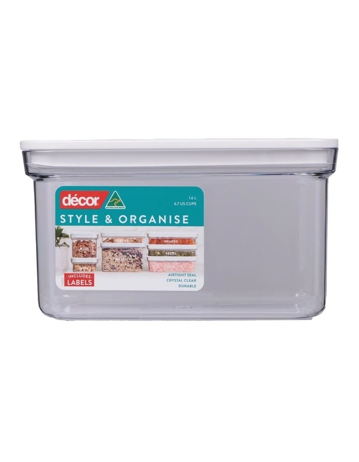 Pantry Style and Organise Oblong 1.6L in Clear