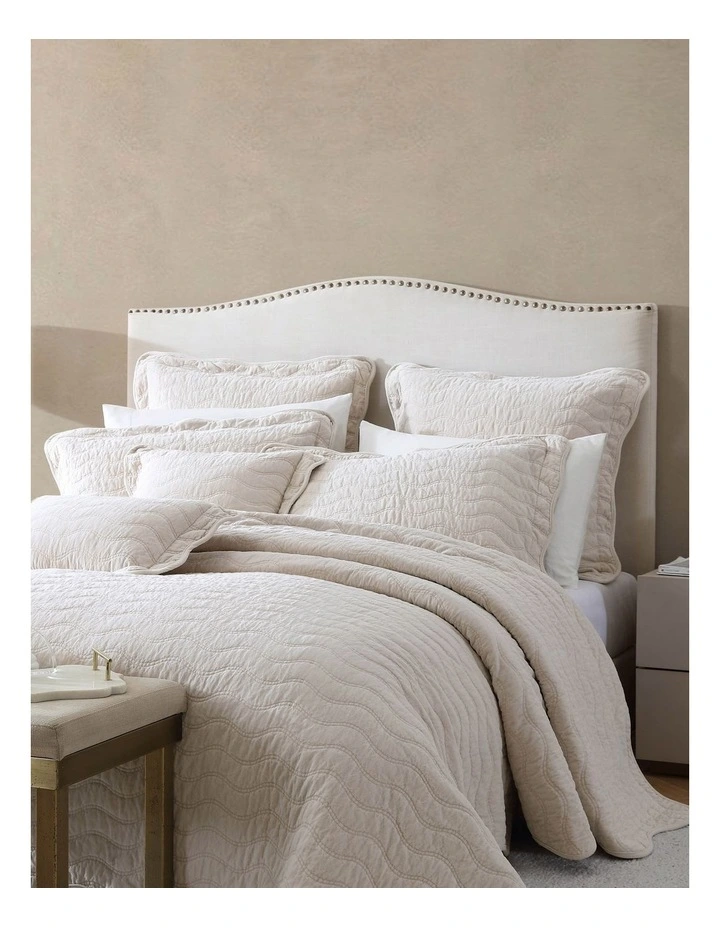 Indiana Coverlet in Stone