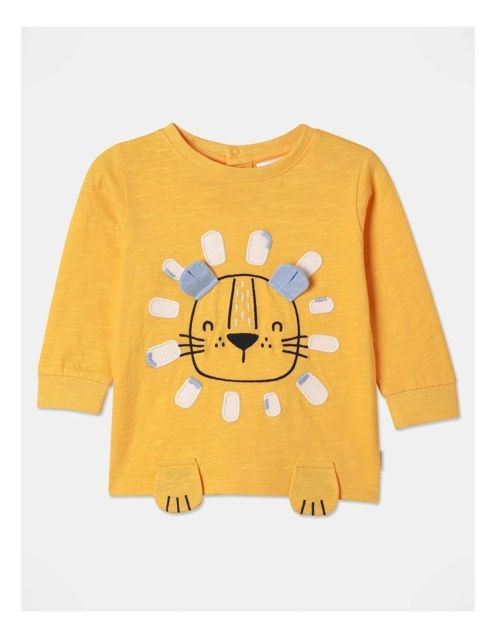 3D Novelty T-Shirt in Mustard
