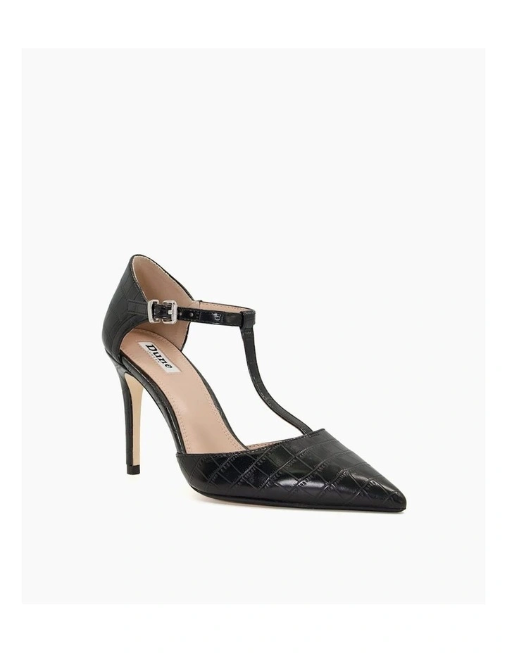 Casta Court Shoe in Black