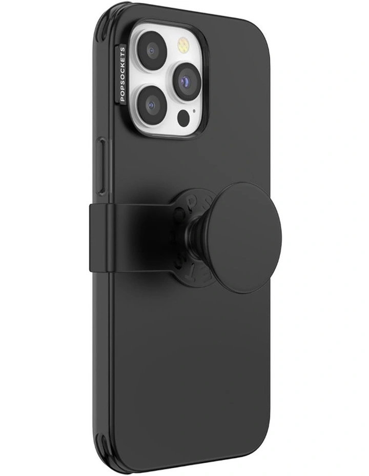 PopCase iPhone 14 Pro Max Phone Case Grip in Black