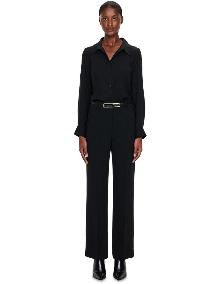 European Twill Shirt in Black