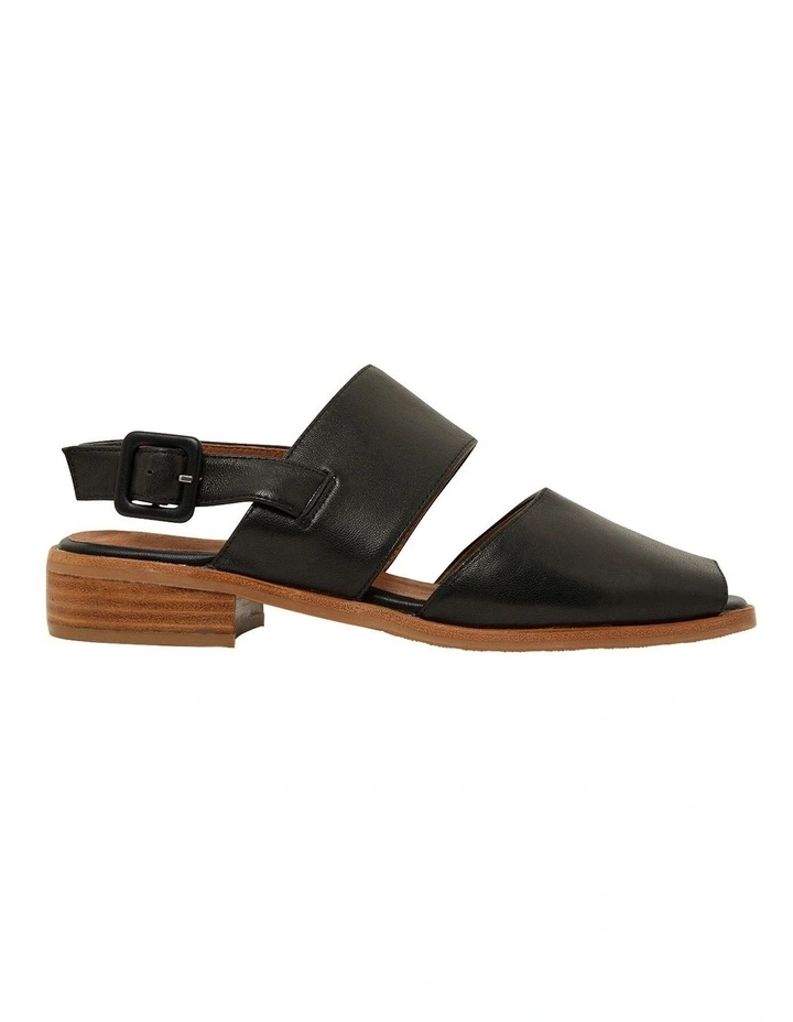 Drew Sandals in Black Leather